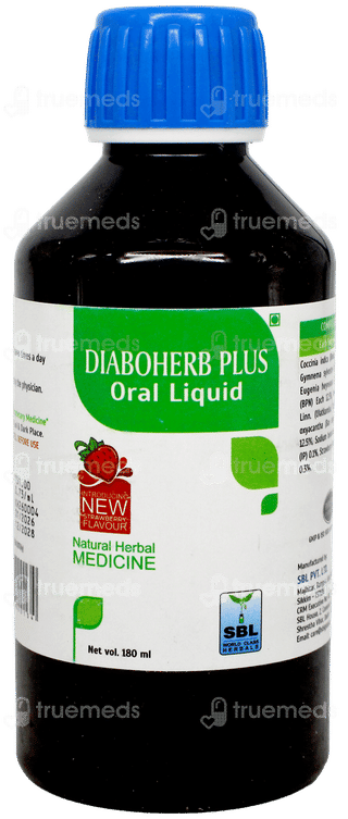 Sbl Diaboherb Plus New Strawberry Flavour Liquid 180Ml